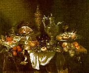 Abraham Hendrickz van Beyeren Banquet Still Life Spain oil painting reproduction